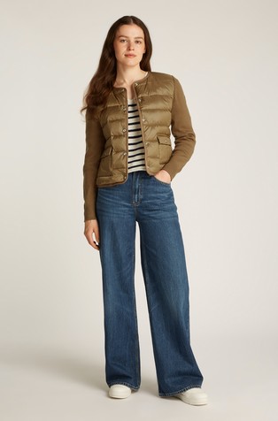 TOMMY HILFIGER Down Contrast Quilted Jacket Brown 3