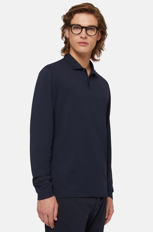 Polo in sustainable performance pique