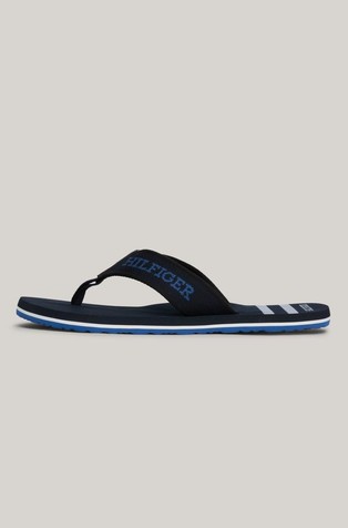 TOMMY HILFIGER Hilfiger Monotype Webbing Strap Flip-Flops | Emporium