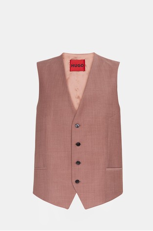 Extra-slim fit telovnik iz volnene mešanice