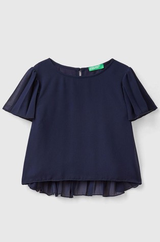 Bluza s plisiranimi detajli