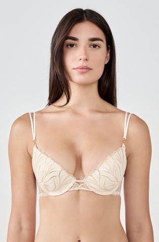 Envolee Bra N.2 - The Plunge Push-up in Floral Embroidery