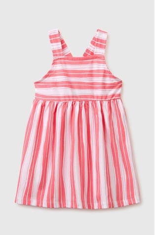 Vzorčasta obleka z naramnicami