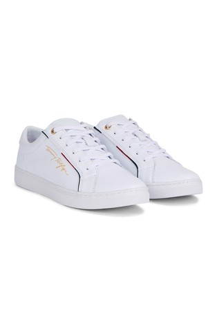 TOMMY HILFIGER Signature cupsole trainers White 2