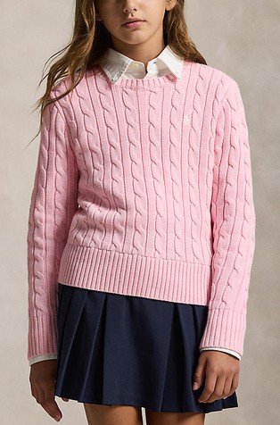 Cable-Knit Cotton Sweater
