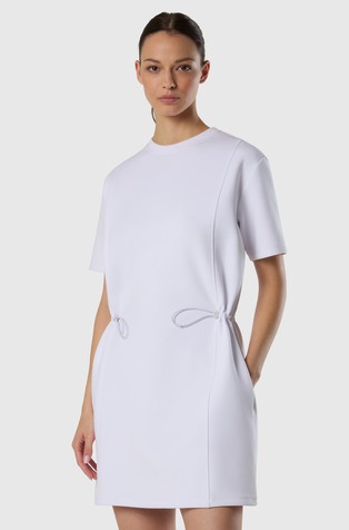 Short-sleeved toggle waist dress