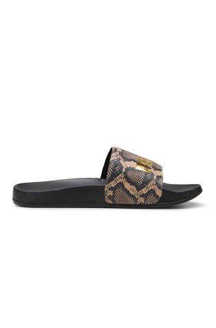 PUMA Leadcat 2.0 Slides With Snake Pattern Black / Brown 3