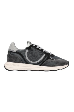 Zoe nylon sneakers with suede inserts