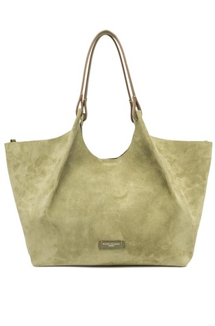 Dua suede shoulder bag