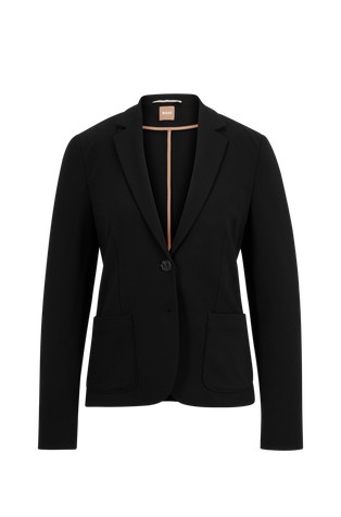 HUGO BOSS Extra-slim-fit jacket in stretch viscose blend Black 3