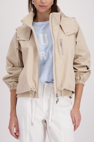 Hooded oversized jacket