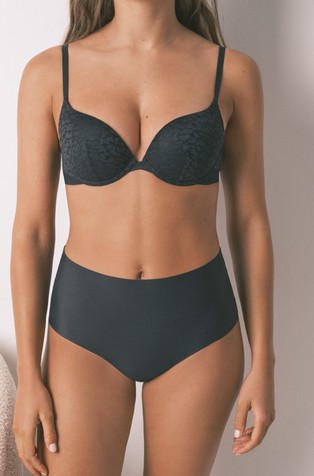 Spodnje hlačke z visokim pasom iz mikrofibre