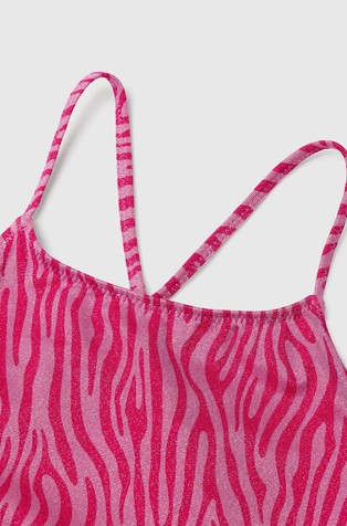 BENETTON One-piece swimsuit with animal print Fuchsia 3