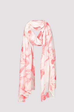 Light floral scarf