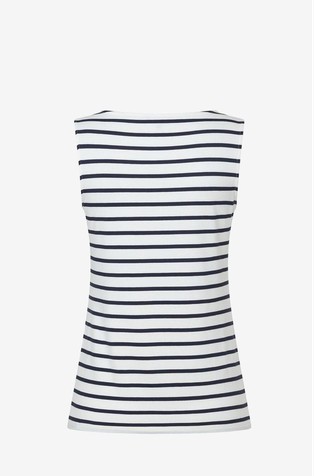 MORE &amp; MORE Striped sleeveless top White / Blue 2