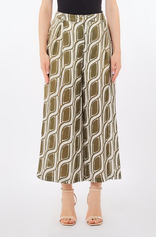 Ramie palazzo trousers