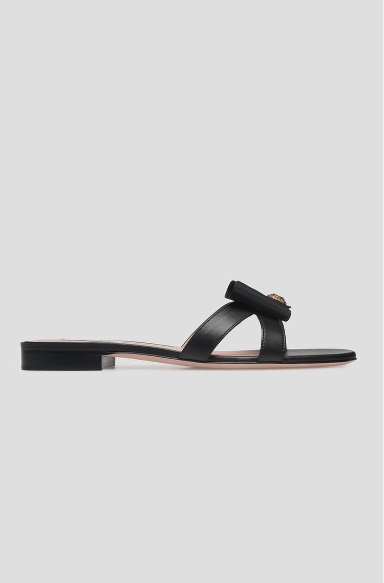 BALLY Usnjeni natikači Črna - Black 