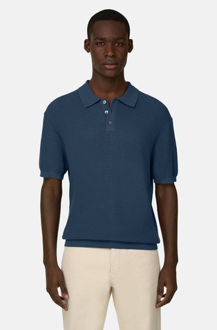 Knitted Polo Shirt in Organic Cotton