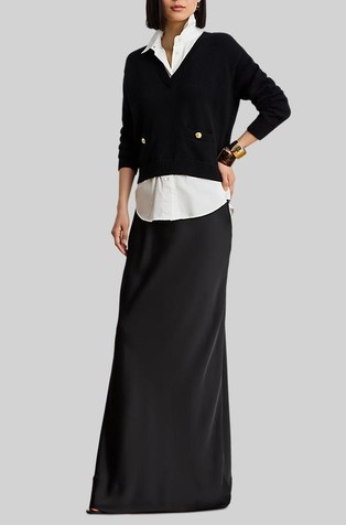 Satin Charmeuse Maxi Skirt