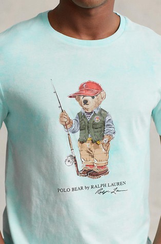 polo bear tie dye tee