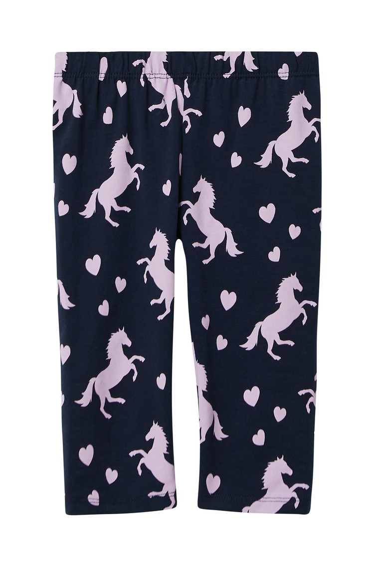 S.OLIVER Capri leggings with all-over print Blue / Multi 