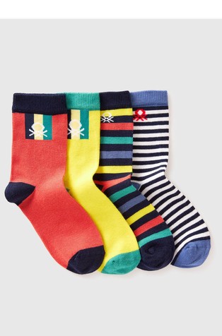 Four pairs of patterned socks