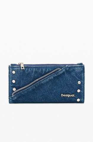Large Cotton Denim Wallet