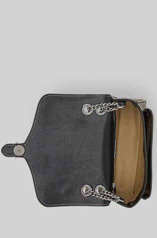 RALPH LAUREN Stitched Small Bradley Convertible Bag Black 5