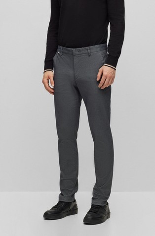 Slim-fit chinos in stretch-cotton gabardine