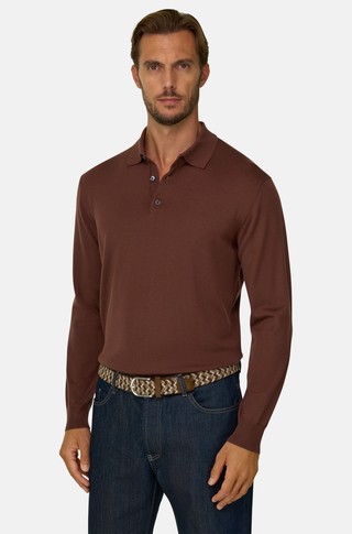 Pletena polo majica iz fine merino volne
