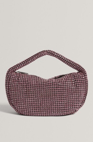 Medium hobo torbica z okrasnimi kamenčki