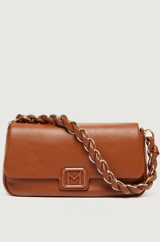 Rahlo oblazinjena torbica za čez ramo iz umetnega usnja