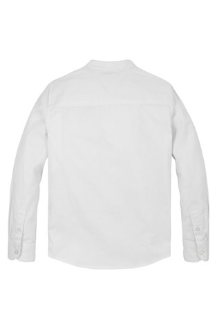 TOMMY HILFIGER Mandarin Collar Regular Shirt White 5
