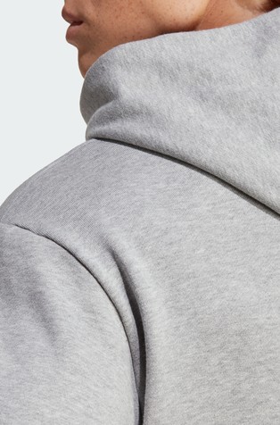 ADIDAS Essentials logo pulover s kapuco Siva - Medium Grey Heather 4