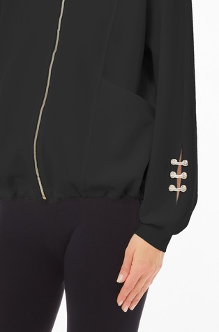 LIU JO Jopa iz scuba tkanine Črna - Black 3