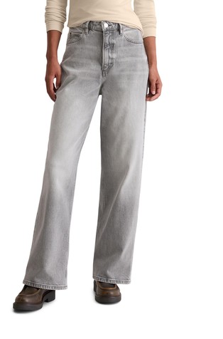 Tolva široke jeans hlače iz mešanice z organskim bombažem