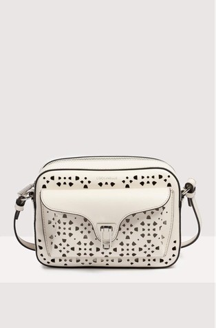 Beat Crossbody in Perforated Leather