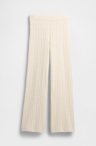 Ženske široke pletene hlače