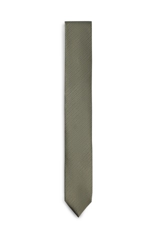 Silk tie in structured jacquard