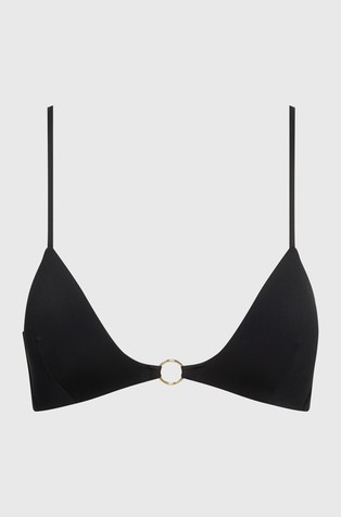 CALVIN KLEIN Moulded Triangle Bikini Top - Core Solids Black 4