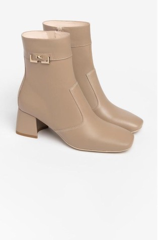 NEROGIARDINI Usnjeni gležnjarji Bež - Beige 2
