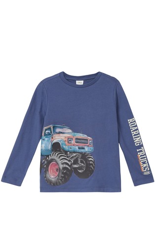 Majica z dolgimi rokavi in silikonskim potiskom