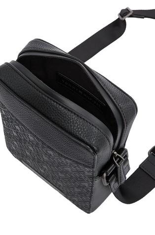 TOMMY HILFIGER TH Monogram torba za čez ramo Črna - Black 3