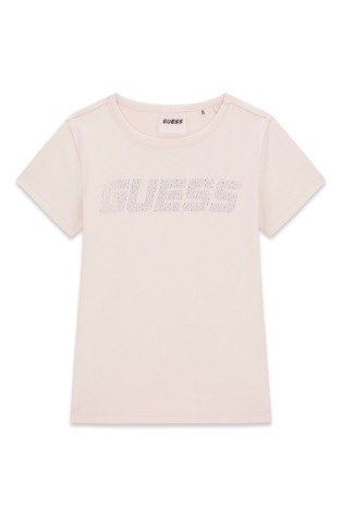 Majica z logotipom iz okrasnih kamenčkov