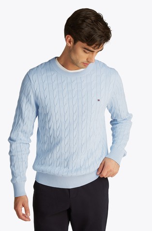 Cable knit relaxed fit jumper