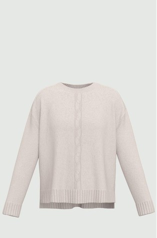 Wool-blend knit sweater