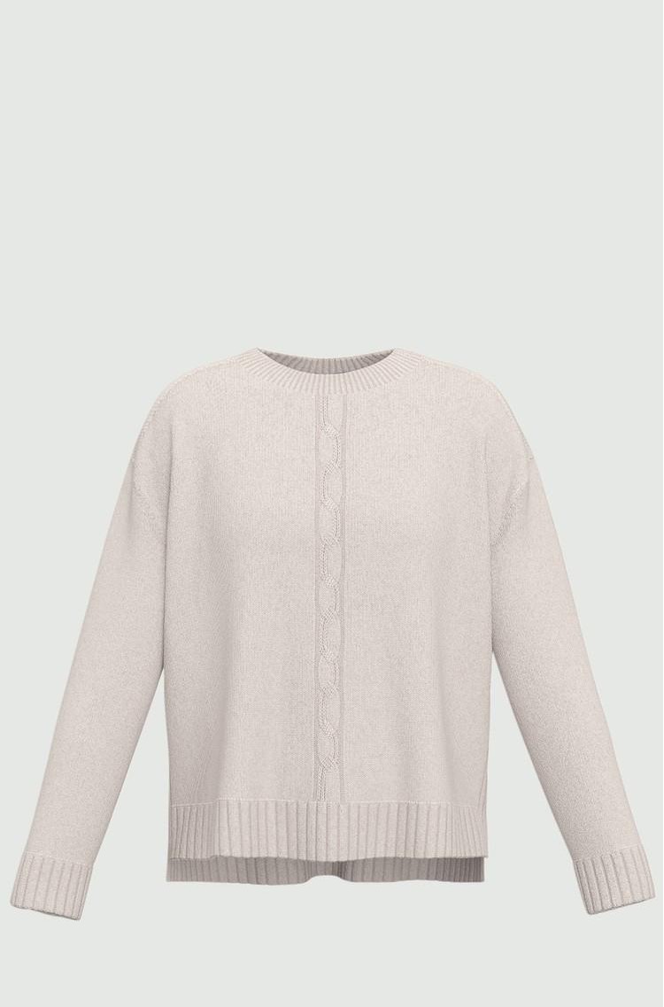 MARELLA Wool-blend knit sweater Light Grey 
