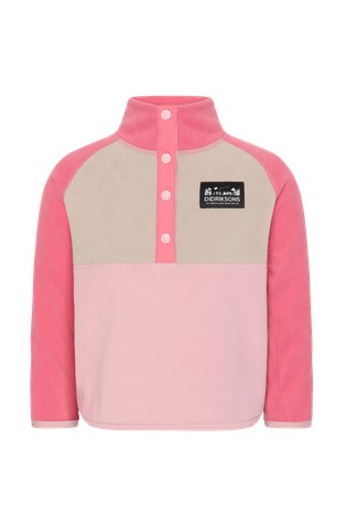 DIDRIKSONS Monte pulover z delnim zapenjanjem Roza - Soft Pink 7