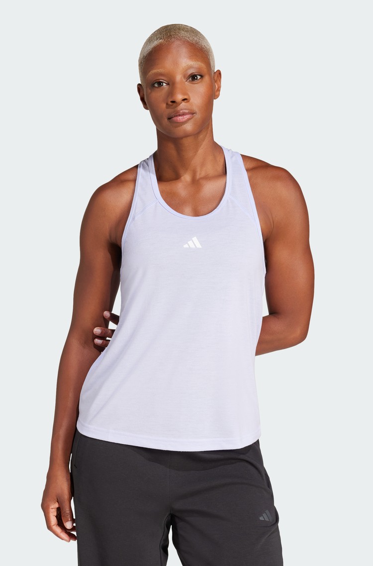 ADIDAS Train Essentials Minimal Branding Racerback Tank Top Vioto 