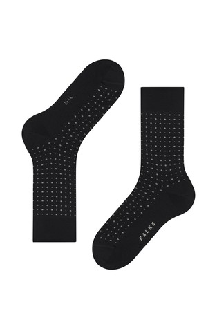 FALKE Polished Dot nogavice s pikčastim vzorcem Črna - Black 5